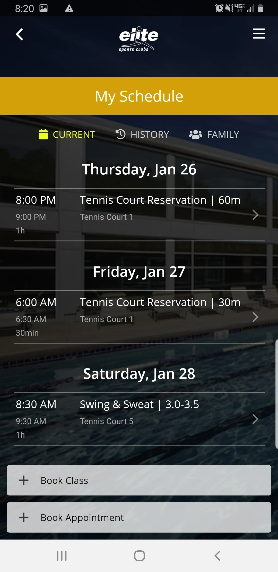Elite Sports Clubs screenshot