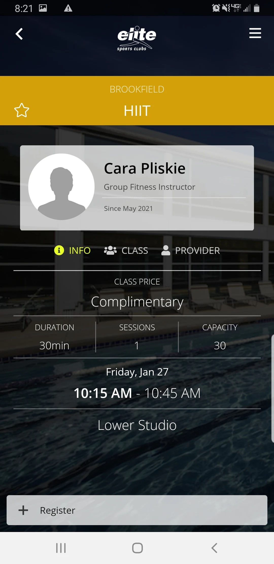Elite Sports Clubs screenshot